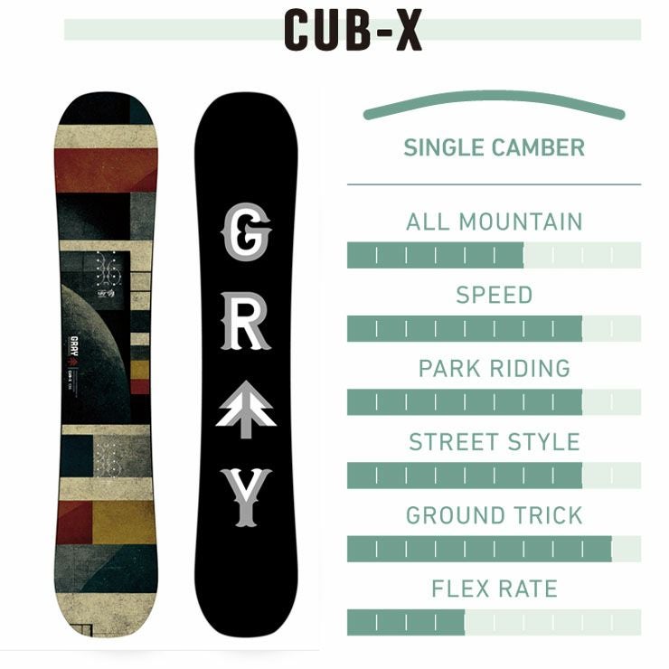 GRAY／グレイ キッズ 板 CUB-X カブエックス 2025 | スノーボード