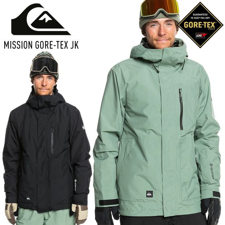 QUIKSILVER Lサイズ GORE-TEX スノボウェア MISSION 2025 QUIKSILVER クイックシルバー MISSION GORE-TEX JK ミッション